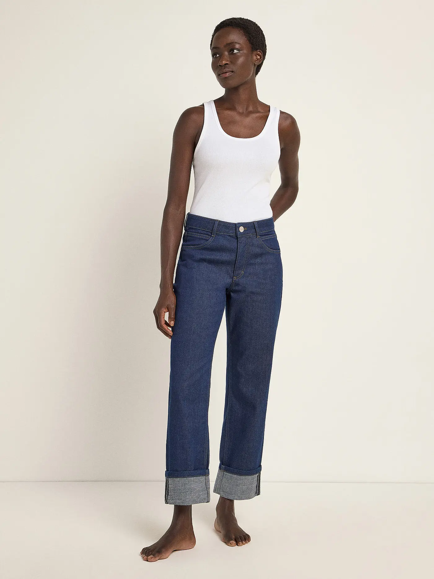 LANIUS | Jeans Straight Fit 7/8 | 